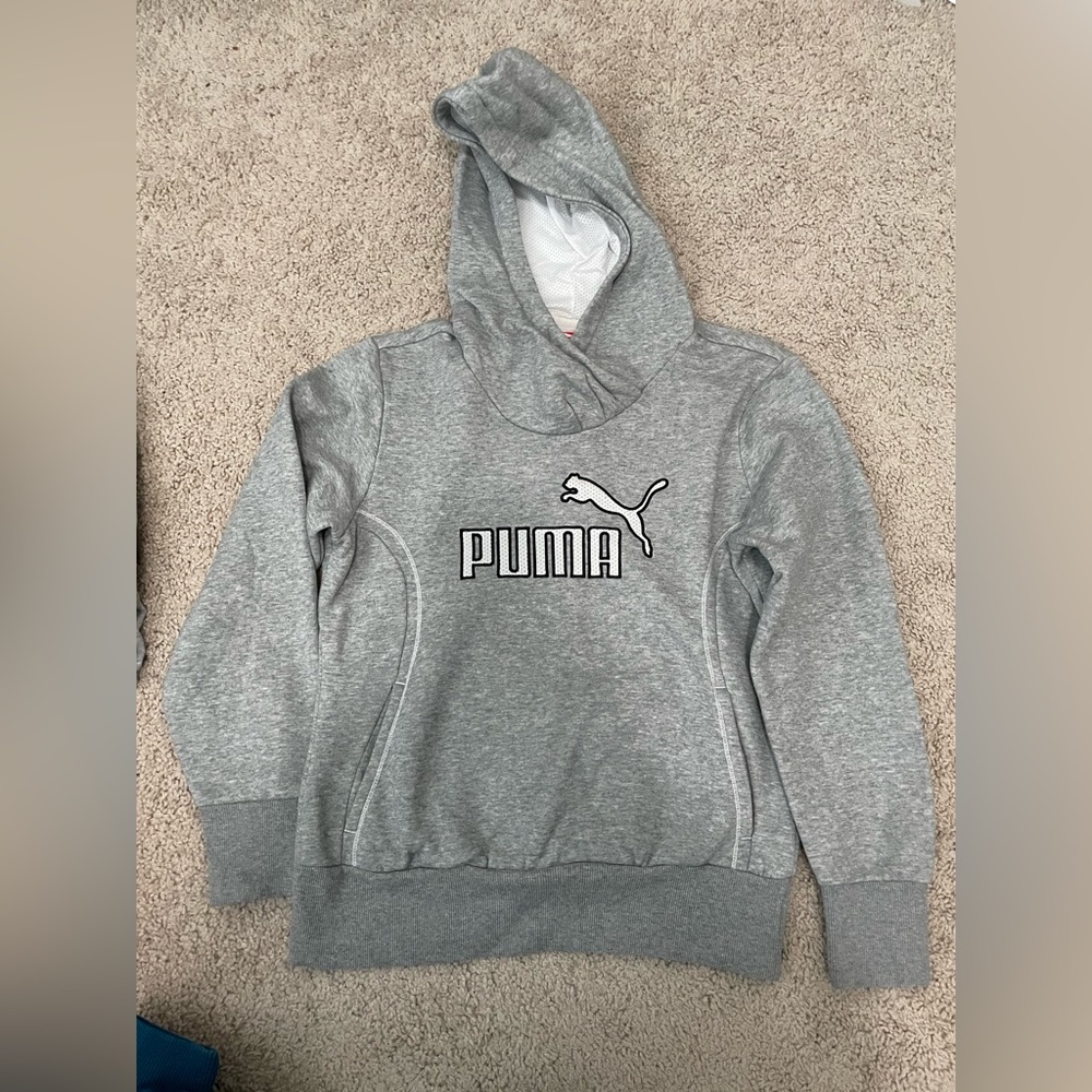 Gray puma hoodie
